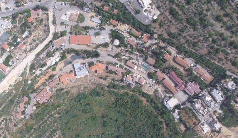 2016: Aerial photograph  of the youth village Kiriat Yearim
