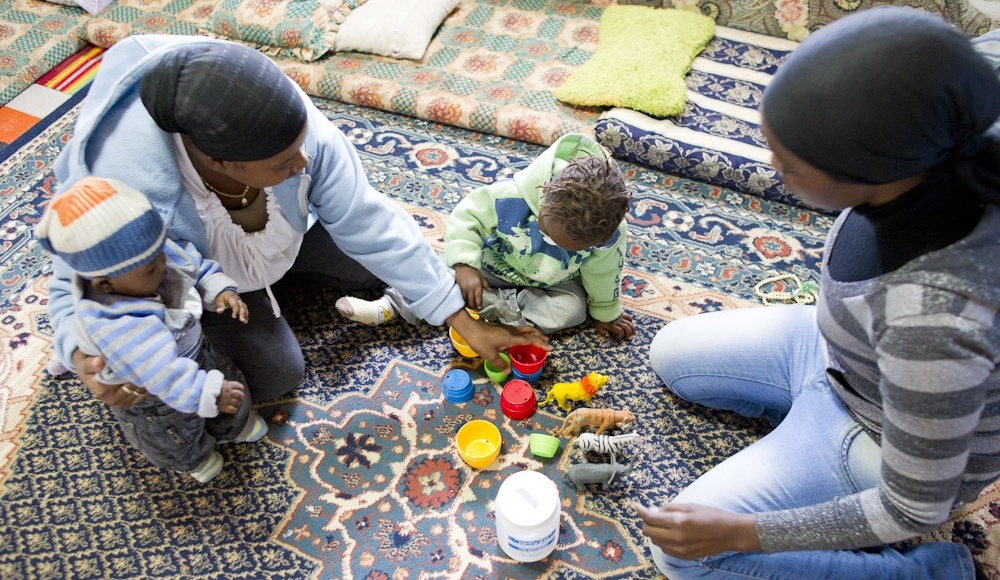 Im Rahmen des Mother-to-Mother-Programmes werden Hausbesuche gemacht